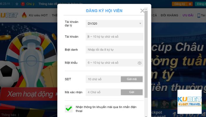 Hướng dẫn đăng ký chơi tại sàn games Kubet